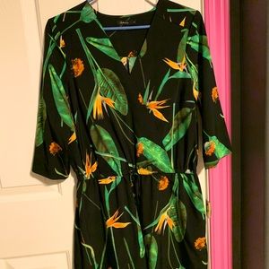 Floral 3/4 sleeve Romper